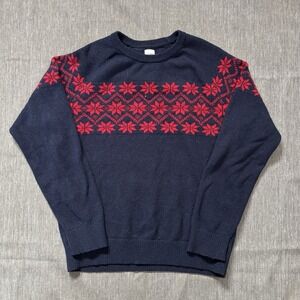 Navy and red vintage gap knit sweater - L